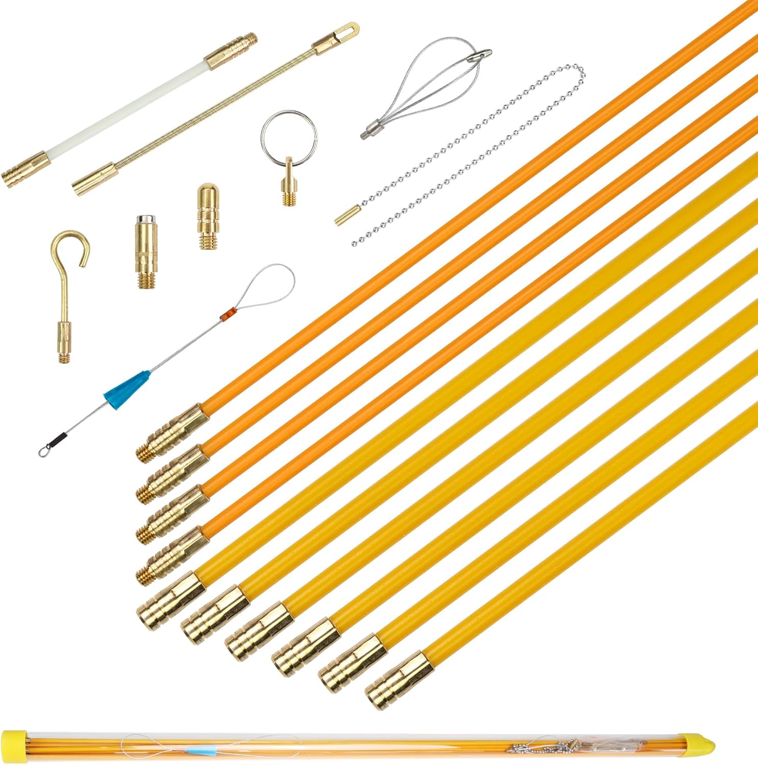 Jeu de baguettes tire-fils 10m avec accessoires