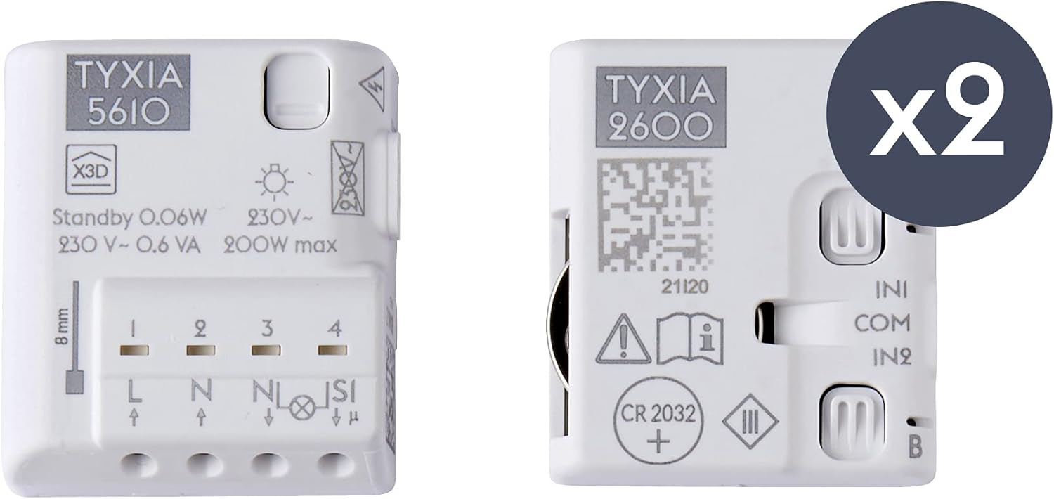 Delta Dore Pack Tyxia 511 pour le contrôle d’un va-et-vient (sans neutre à l’interrupteur)